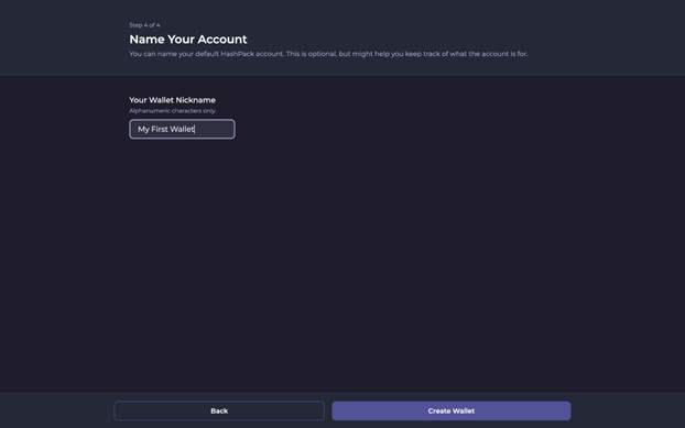 How to create your account with HashPack 5